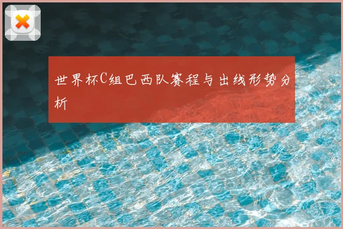 世界杯C组巴西队赛程与出线形势分析